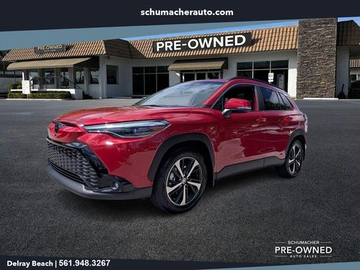 Barcelona Red Metallic 2023 Toyota Corolla Cross Hybrid XSE