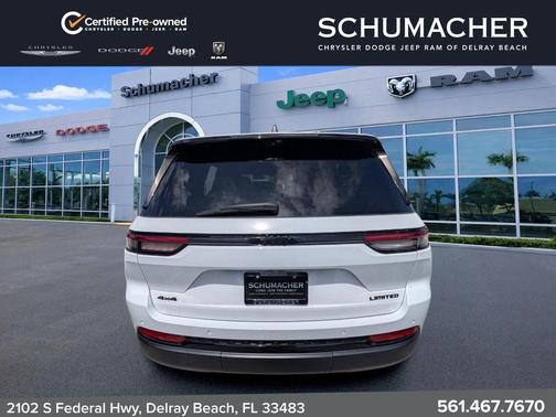 Bright White Clearcoat 2024 Jeep Grand Cherokee Limited