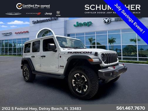 Bright White Clearcoat 2025 Jeep Wrangler Rubicon