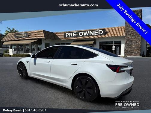 White 2025 Tesla Model 3 Long Range