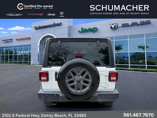 Bright White Clearcoat 2024 Jeep Wrangler Sport