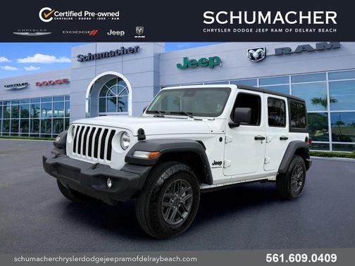 Bright White Clearcoat 2024 Jeep Wrangler Sport
