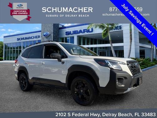 Crystal White Pearl 2023 Subaru Forester Wilderness