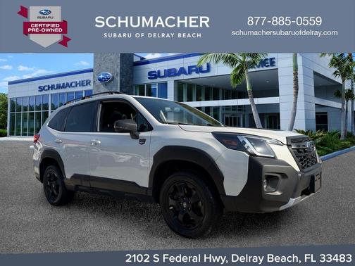 Crystal White Pearl 2023 Subaru Forester Wilderness