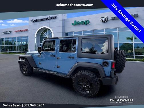 Granite Crystal Clearcoat Metallic 2016 Jeep Wrangler Unlimited Sport