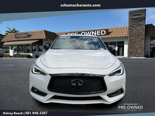 Majestic White 2021 INFINITI Q60 3.0t Red Sport 400