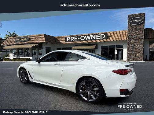 Majestic White 2021 INFINITI Q60 3.0t Red Sport 400