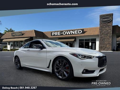 Majestic White 2021 INFINITI Q60 3.0t Red Sport 400