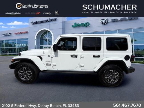 Bright White Clearcoat 2024 Jeep Wrangler Sahara