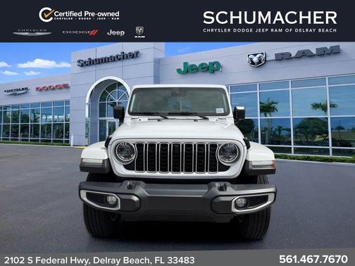 Bright White Clearcoat 2024 Jeep Wrangler Sahara