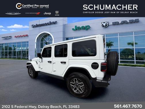 Bright White Clearcoat 2024 Jeep Wrangler Sahara