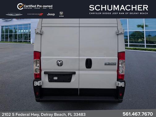 Bright White Clearcoat 2024 RAM ProMaster 2500 High Roof