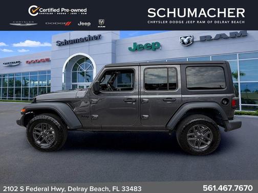 Granite Crystal Clearcoat Metallic 2024 Jeep Wrangler Sport