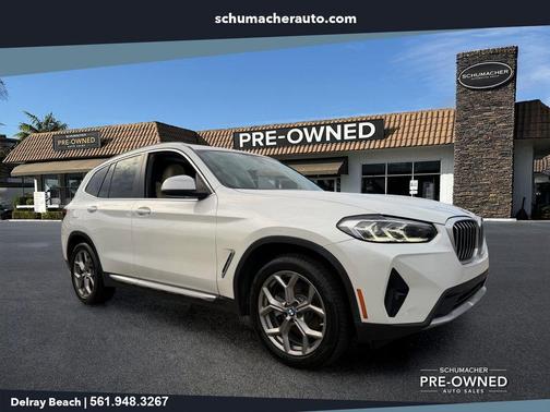 White Metallic 2022 BMW X3 xDrive30i