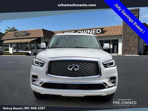 Aspen White 2024 INFINITI QX80 Luxe