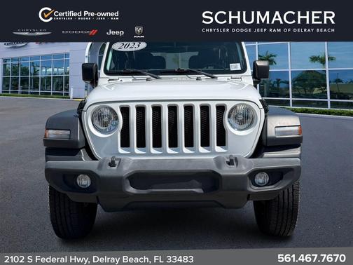 Bright White Clearcoat 2023 Jeep Wrangler Sport