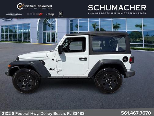 Bright White Clearcoat 2023 Jeep Wrangler Sport