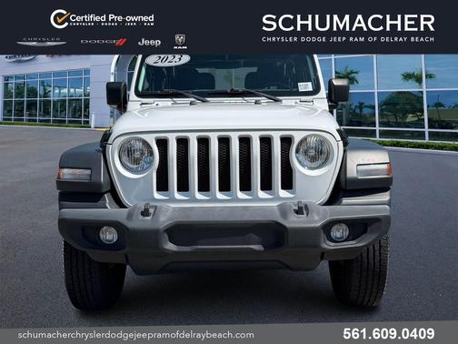Bright White Clearcoat 2023 Jeep Wrangler Sport