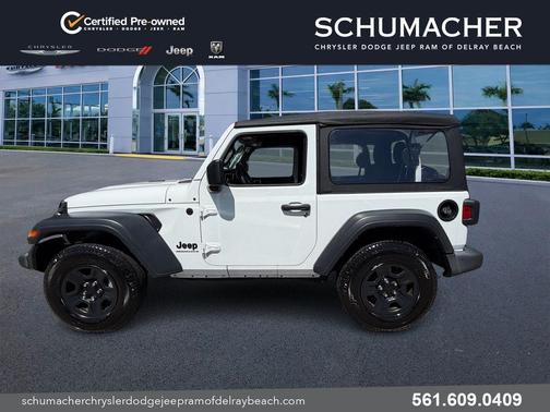 Bright White Clearcoat 2023 Jeep Wrangler Sport