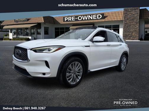Radiant White 2023 INFINITI QX50 Luxe