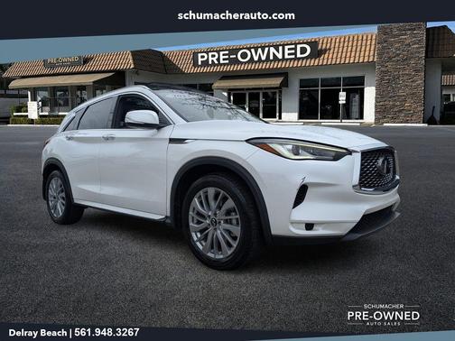 Radiant White 2023 INFINITI QX50 Luxe