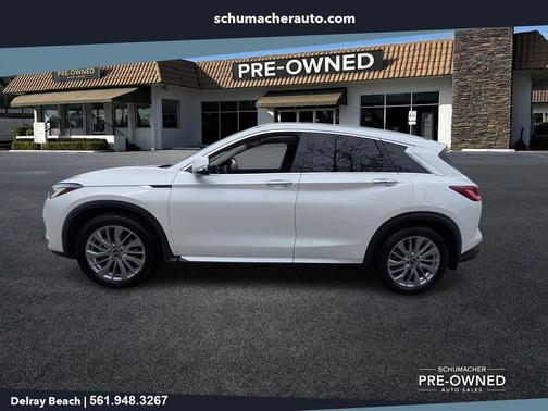 Radiant White 2023 INFINITI QX50 Luxe