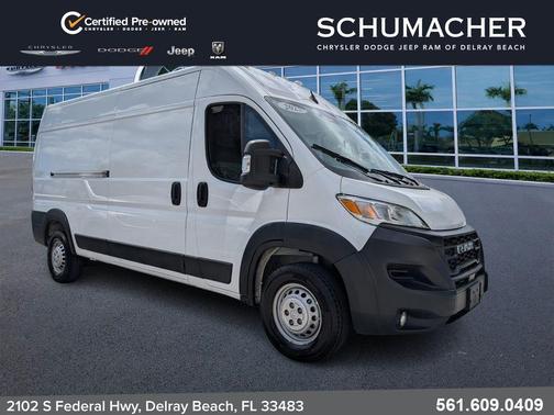 Bright White Clearcoat 2025 RAM ProMaster 3500 High Roof