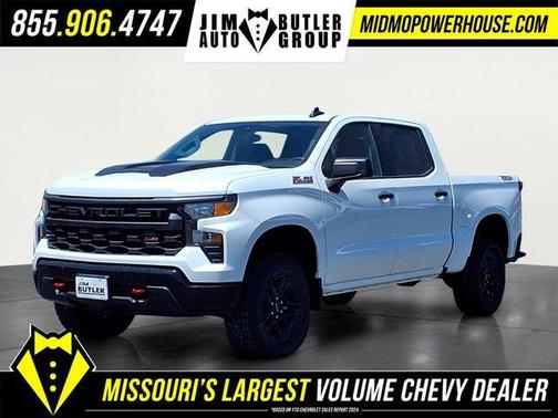 Summit White 2026 Chevrolet Silverado 1500 Custom Trail Boss