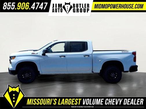 Summit White 2026 Chevrolet Silverado 1500 Custom Trail Boss