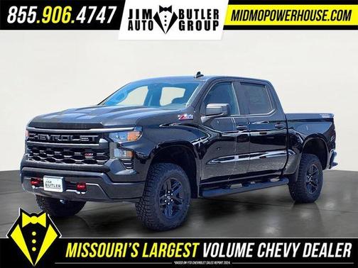 Black 2026 Chevrolet Silverado 1500 Custom Trail Boss