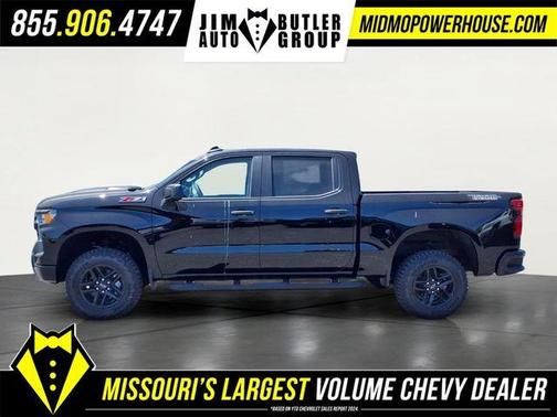 Black 2026 Chevrolet Silverado 1500 Custom Trail Boss