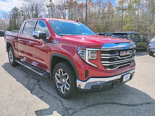 Volcanic Red 2025 GMC Sierra 1500 SLT