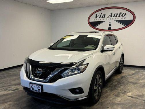 Pearl White 2017 Nissan Murano Platinum