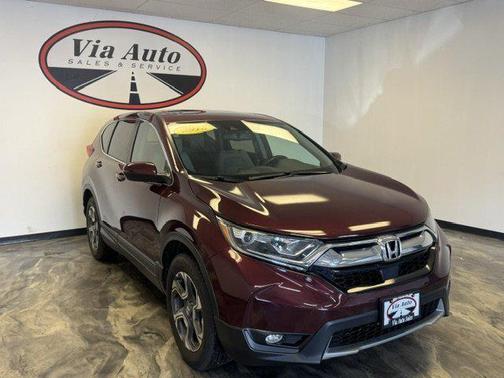 Burgundy 2018 Honda CR-V EX-L