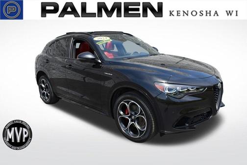 Vulcano Black Metallic 2024 Alfa Romeo Stelvio Veloce