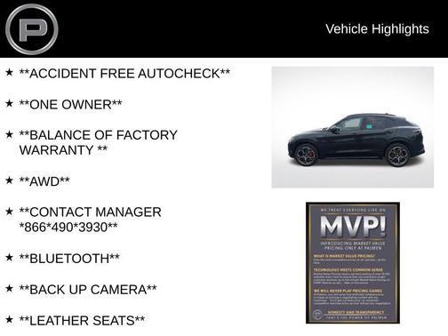 Vulcano Black Metallic 2024 Alfa Romeo Stelvio Veloce