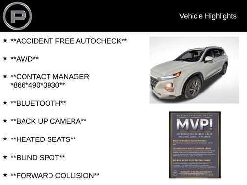 2019 Hyundai SANTA FE 2.4 SEL