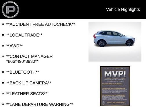 White 2018 Volvo XC60 T6 Momentum