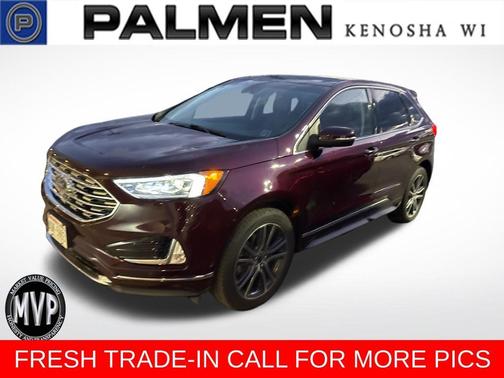 Burgundy 2019 Ford Edge Titanium