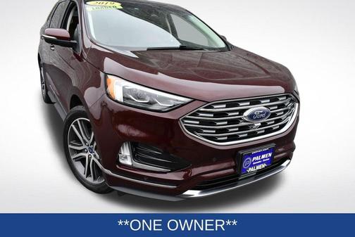 Burgundy 2019 Ford Edge Titanium