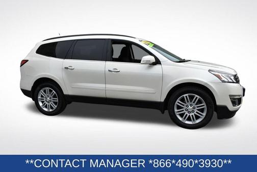 White Diamond Clearcoat 2015 Chevrolet Traverse 1LT