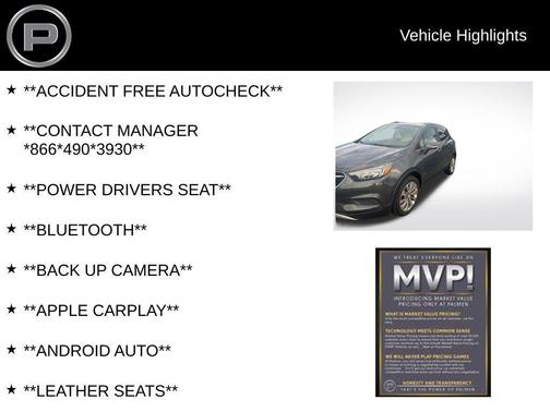Graphite Gray Metallic 2017 Buick Encore Preferred