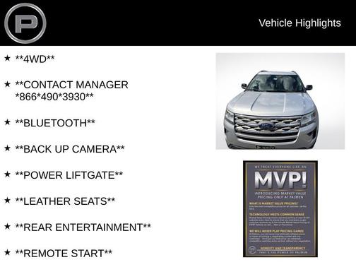 Ingot Silver 2018 Ford Explorer XLT
