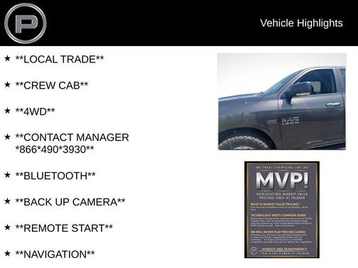 Granite Crystal Clearcoat Metallic 2015 RAM 1500 Big Horn