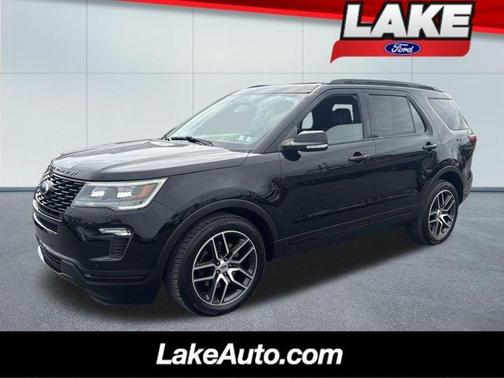 Shadow Black 2018 Ford Explorer sport