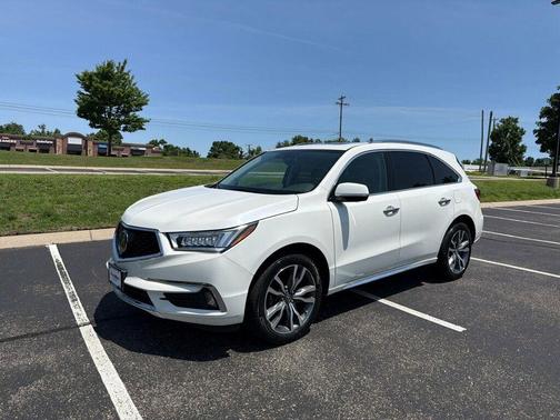 White Diamond Pearl 2019 Acura MDX 3.5L w/Advance Package