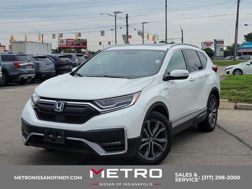 Platinum White Pearl 2021 Honda CR-V Hybrid Touring