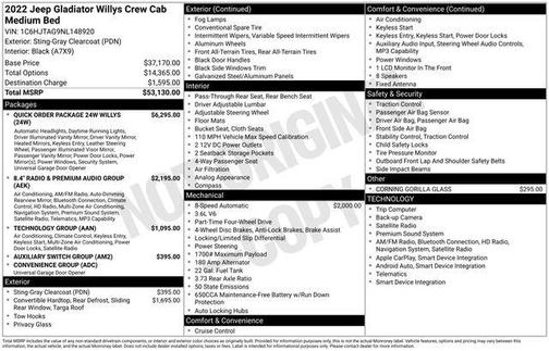 Sting Gray Clearcoat 2022 Jeep Gladiator Sport