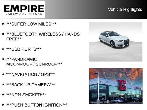 Glacier White Metallic 2019 Audi A4 allroad 2.0T Premium