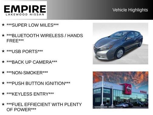 Gun Metallic 2025 Nissan Leaf S